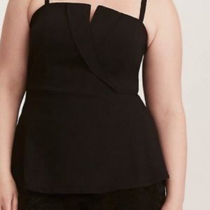 Torrid black dressy tank top